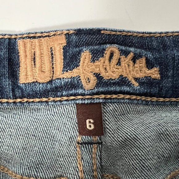 Kut from the Kloth Womens Katy Boyfriend Jeans Medium Wash Mid Rise size 6 - Picture 7 of 11